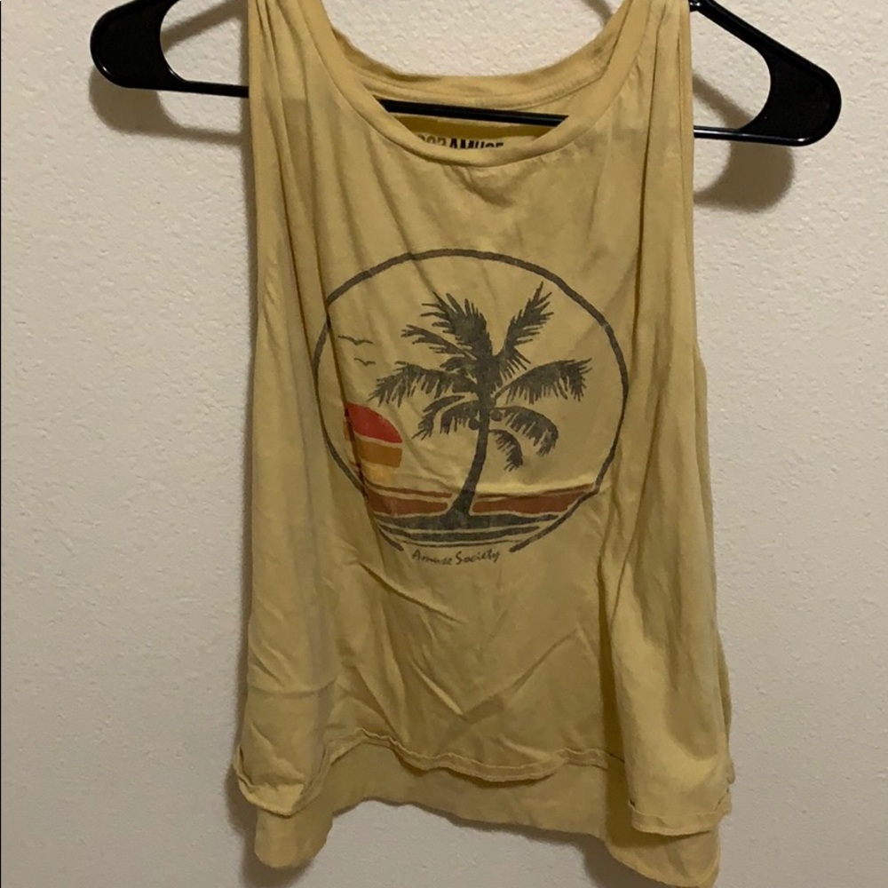 Yellow tillys tank top